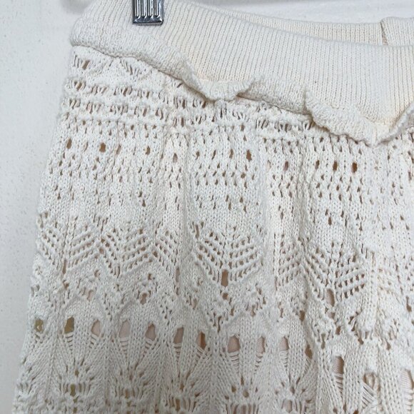 Miou Muse Womens Medium Crochet Pattern Pants - Picture 4 of 14